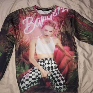 Miley Cyrus Bangerz Graphic Sweater Shirt